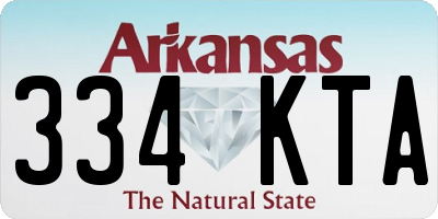 AR license plate 334KTA