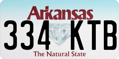 AR license plate 334KTB