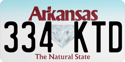 AR license plate 334KTD