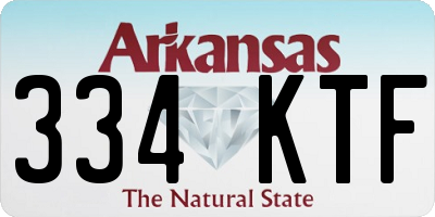 AR license plate 334KTF