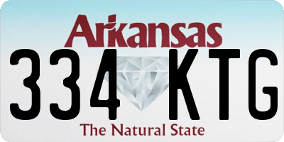 AR license plate 334KTG