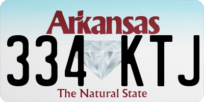 AR license plate 334KTJ