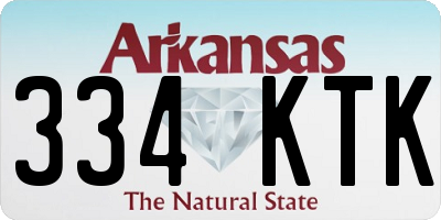 AR license plate 334KTK