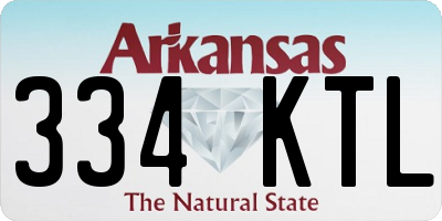 AR license plate 334KTL