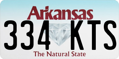 AR license plate 334KTS
