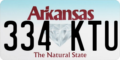 AR license plate 334KTU