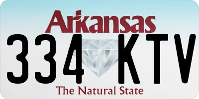 AR license plate 334KTV