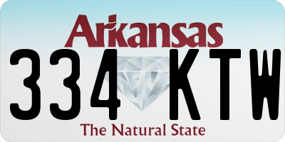 AR license plate 334KTW