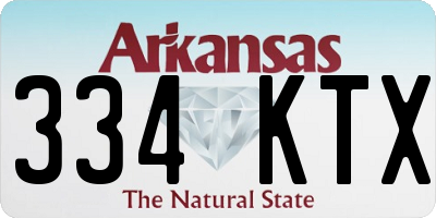 AR license plate 334KTX