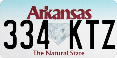 AR license plate 334KTZ