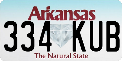 AR license plate 334KUB