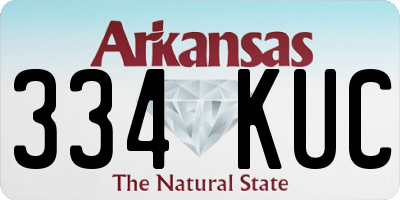 AR license plate 334KUC