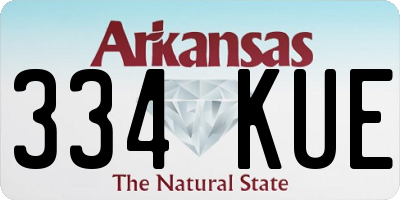 AR license plate 334KUE