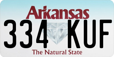 AR license plate 334KUF