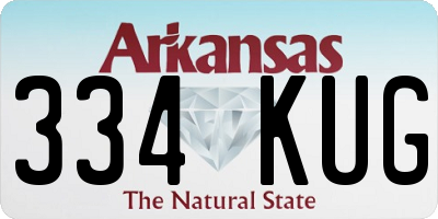 AR license plate 334KUG