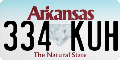 AR license plate 334KUH