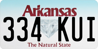 AR license plate 334KUI