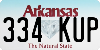 AR license plate 334KUP