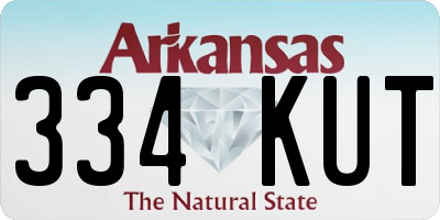 AR license plate 334KUT