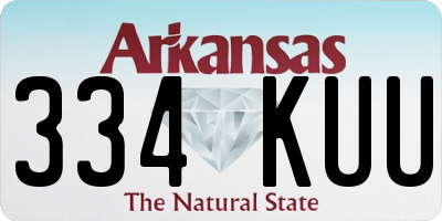 AR license plate 334KUU