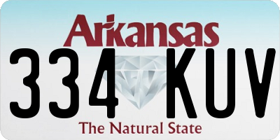AR license plate 334KUV