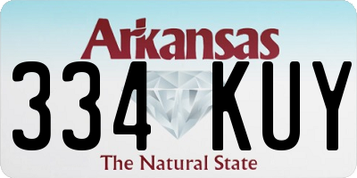 AR license plate 334KUY