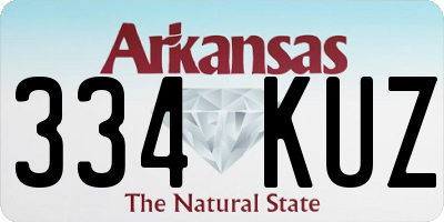 AR license plate 334KUZ