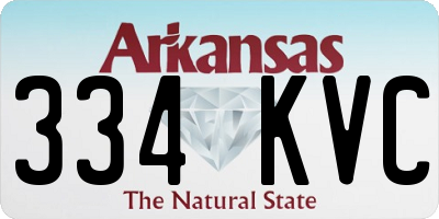 AR license plate 334KVC