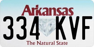 AR license plate 334KVF