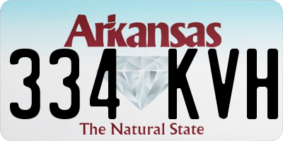 AR license plate 334KVH