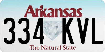 AR license plate 334KVL