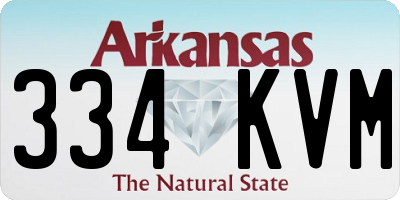 AR license plate 334KVM
