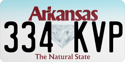 AR license plate 334KVP