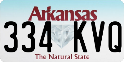 AR license plate 334KVQ