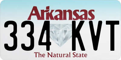 AR license plate 334KVT