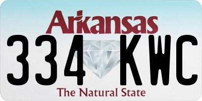 AR license plate 334KWC
