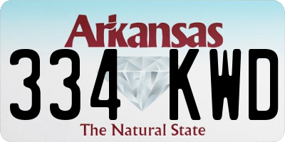 AR license plate 334KWD