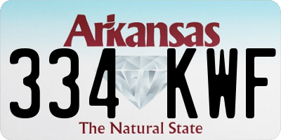 AR license plate 334KWF