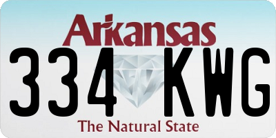 AR license plate 334KWG