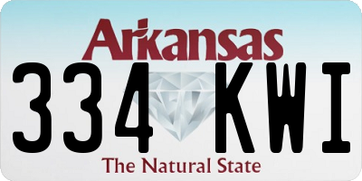 AR license plate 334KWI