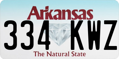 AR license plate 334KWZ