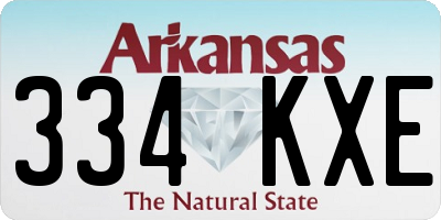 AR license plate 334KXE