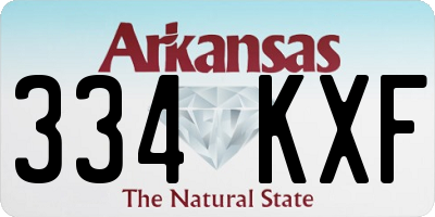 AR license plate 334KXF