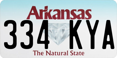 AR license plate 334KYA