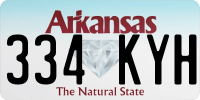 AR license plate 334KYH