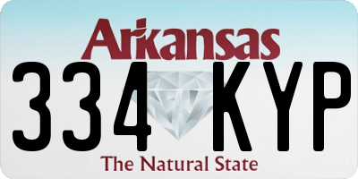 AR license plate 334KYP