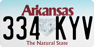 AR license plate 334KYV