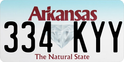 AR license plate 334KYY