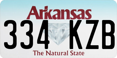 AR license plate 334KZB