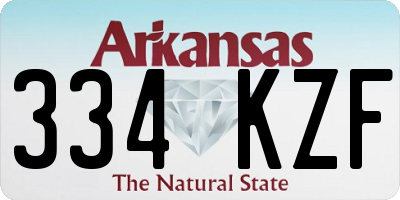 AR license plate 334KZF